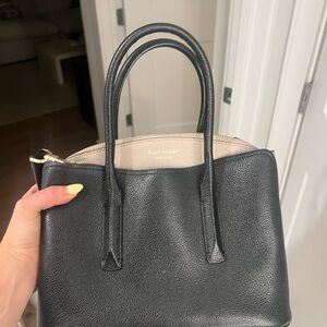 Kate Spade Black and Cream purse with strap
